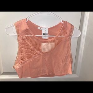 LF pink crop top